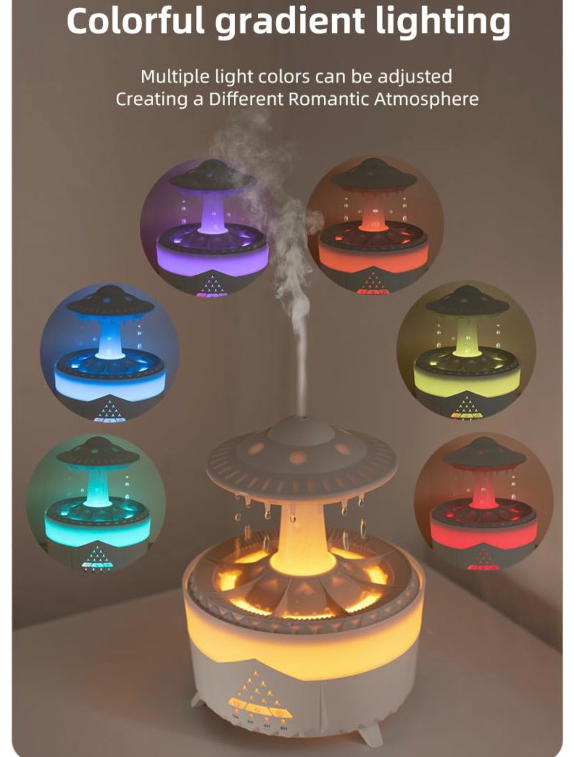 Cloud Raindrop Aromatherapy Humidifier|| Room Freshener Scent for Relaxation